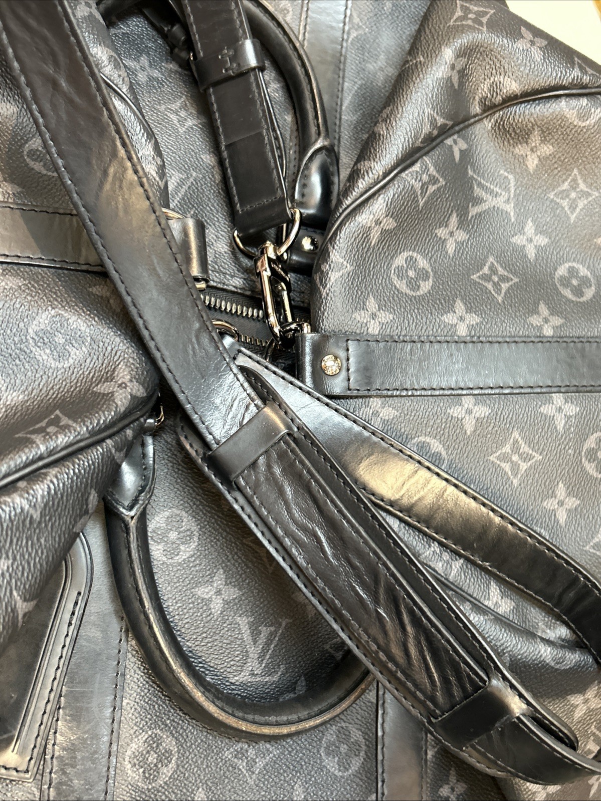 Louis Vuitton Monogram Eclipse 55 Bandouliere Bla… - image 12