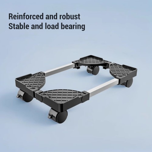 A Computer Tower Stand Steel Adjustable Mobile CPU Stand With 360° Caster - Afbeelding 3 van 24