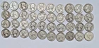 Washington Silver Quarters Roll Lot of 40 Circulated 25C Coins