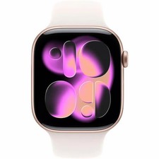Apple Watch Series 11 GPS - 46mm Rose Gold Aluminium, Blush Band - Excellent
