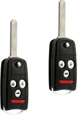 Key Fob Flip Remote Set of 2 Fits 2007-2013 MDX RDX Keyless Entry