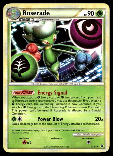 NM Roserade [Unleashed 23/95] Rare Pokemon TCG