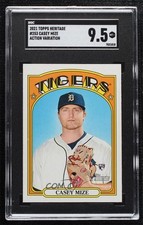 2021 Topps Heritage SP Action Image Variation Casey Mize #253 SGC 9.5 Mint+ o6b