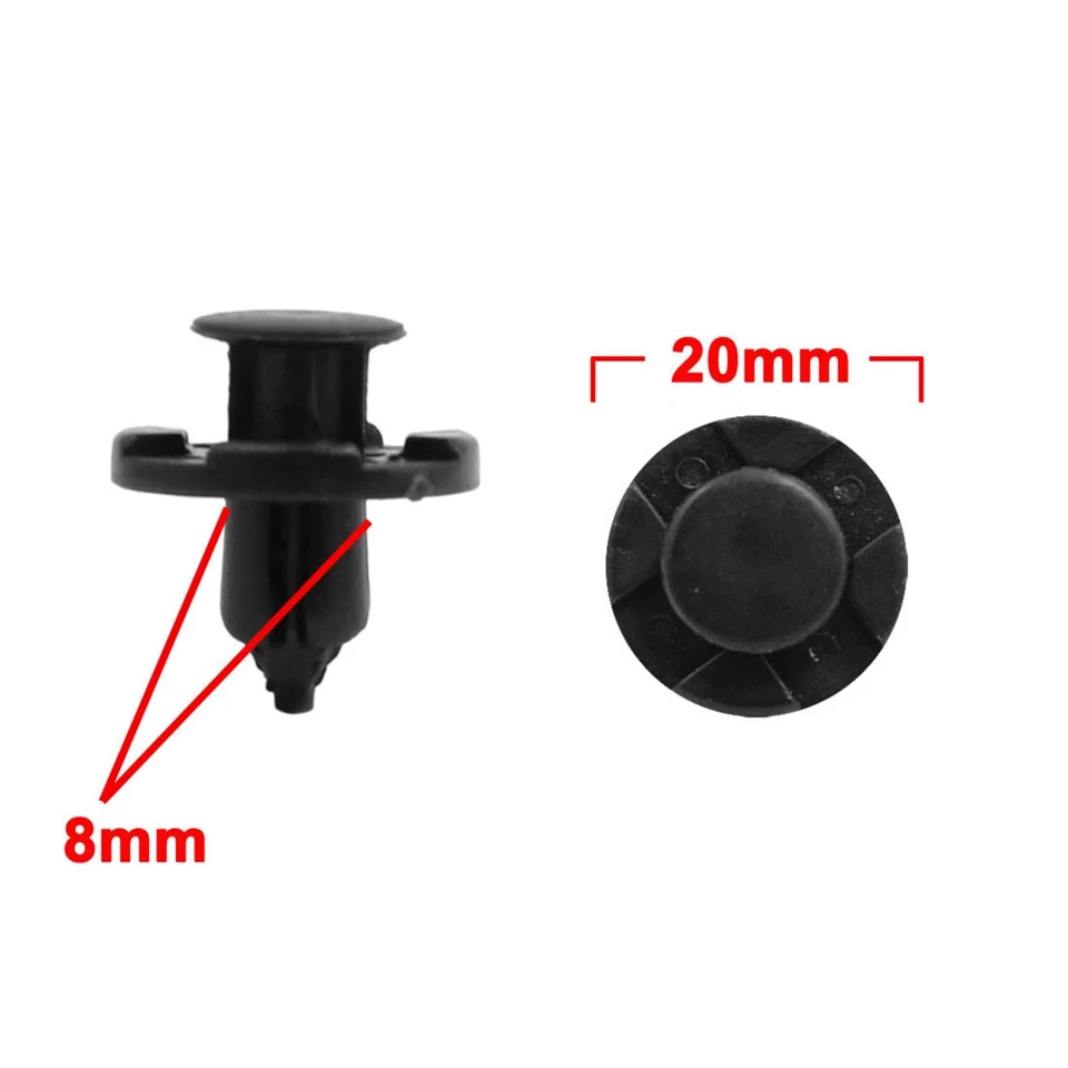 50 Pcs Car Retainer Clips Plastic Rivets with Fastener Remover for Nissan Altima Foto 3 de 4