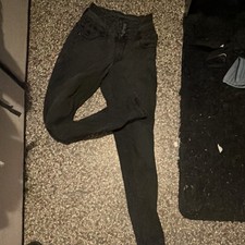 Bamboo Girls Black Skinny Denim Jeans Size 9/10 Solid Casual