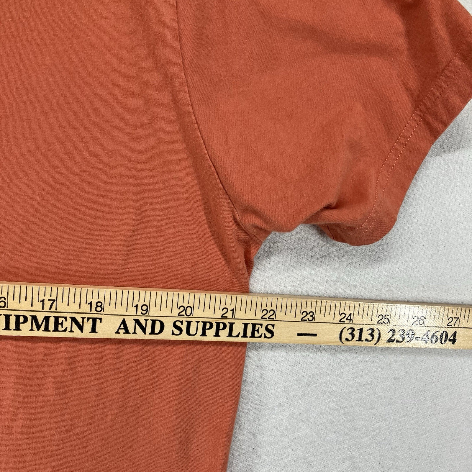 Patagonia 1973 Fitzroy Organic Cotton T-Shirt Mens Sz L Slim Fit Orange Gorpcore thumbnail 12