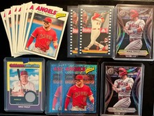 Mike Trout  18 card lot including relic card and 2 sweet tribute cards 😎