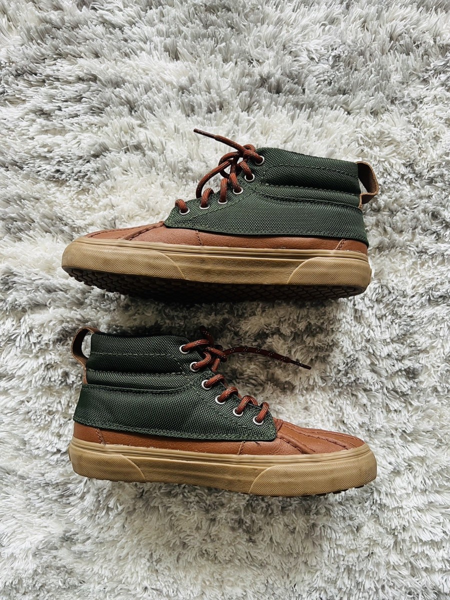 Size 7.5 - Vans Sk8- Del Pato MTE High Kombu Green Tortoise 