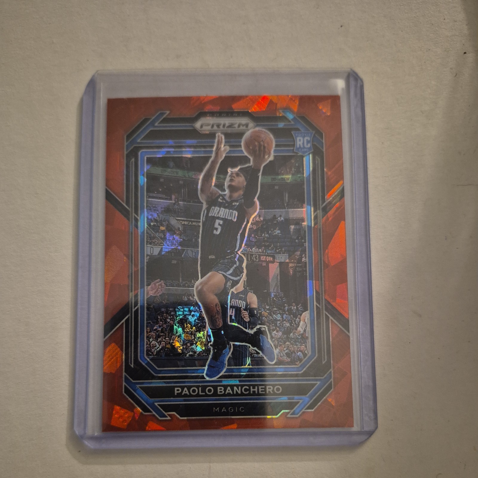 2022-23 PANINI PRIZM PAOLO BANCHERO RC RED ICE PRIZM NO. 249 MAGIC