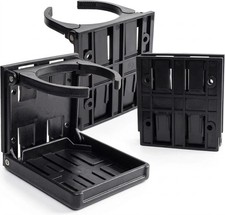 2x Folding Drink Holders Marine Boat Campervan Car Rv Cup Stand Phone Storage 2x Folding Drink Holders Marine Boat Campervan Car Rv Cup Stand Phone Storage