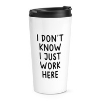 Gift Base 16Oz Thermobecher Reisebecher Weiß Metall Lustig Spruch BüRo
