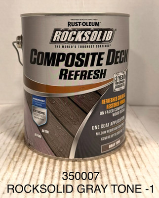 Rust-Oleum 350007 Composite Deck Refresh Gray Tone gal Dented Can