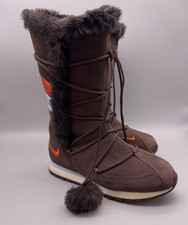Nike Boots Womens Size 8 Brown Faux Fur Lace ...