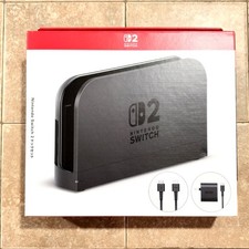 Official Nintendo Switch 2 OEM Dock Set HDMI AC Adapter NEW In Box Region Free