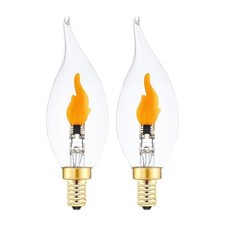 Flickering Flame Light Bulbs Candelabra Base E1Flame Bulb, LED Flickering 2