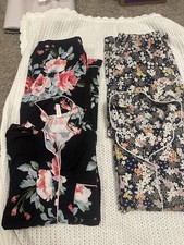 Woman  s Pj Sets Size Small Floral Set Of 2