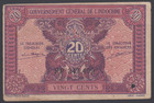 French Indochina  20 cents  1942  VF  P. 90,   Banknotes, Circulated