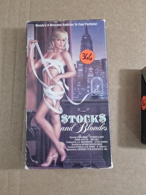 Stocks and Blondes VHS Veronica Hart, Leigh Wood; Arthur Greenstands RARE