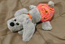 Pound Puppies Newborn Plush Gray Puppy With Diaper 8 8nch