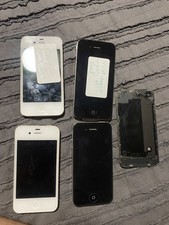 LOT x4 Apple iPhone 4 A1349 A1332 FOR PARTS SALVAGE