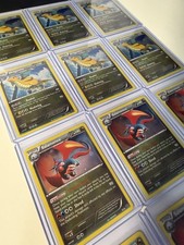 LOT OF 12 COSMOS HOLOS DRAGONITE and SALAMENCE - VERY RARE LIGHT PLAY