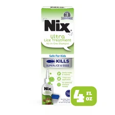 🔥✅ Nix Ultra Lice Treatment All-in-One Shampoo 4oz Kills Superlice Eggs 2026+