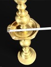🚨 2 VINTAGE Brass Candlesticks Floor Standing Candle Holders Large 23” Tall 🕯️ — photo 5