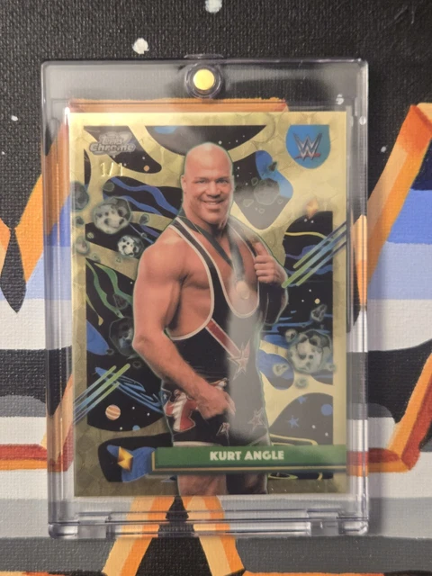 Kurt Angle - 1/1 Superfractor #67 - 2026 Topps Chrome Cosmic WWE - Really Rare