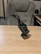 Vintage Hand-Painted Wooden Duck Figurine Clothes Lint Brush
