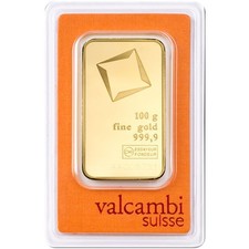 100 Gram Valcambi Gold Bar (New w/ Assay) 4427.41 per troy oz