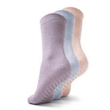 Gripjoy Men's Crew Socks with Grips Pack of 3 