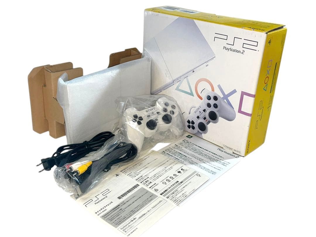 PS2 SCPH 90000 Ceramic White Console Slim Protected Rare Model | eBay