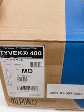 25 Tyvek Medium Coveralls Cleaning Painting Hazmat Spray Suits Hood  Boots