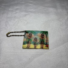 VTG 60s Hawaii Souvenir Dancing Hula Girls Ke...