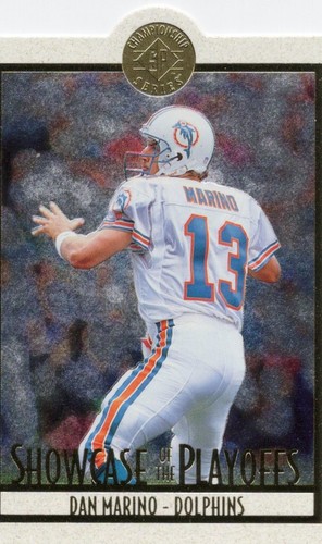 Dan Marino [Die Cut] #PS12 1995 SP Championship Playoff Showcase card