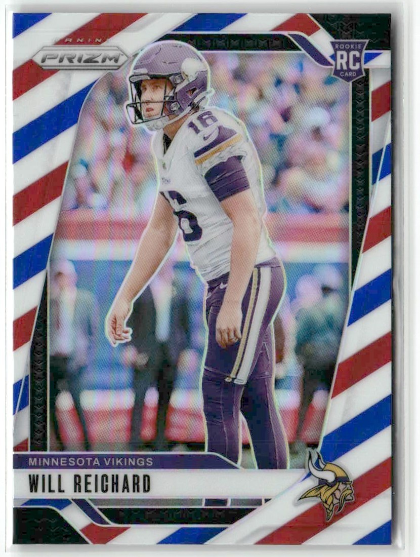 Will Reichard Panini Prizm #396 Red/White/Blue Prizm