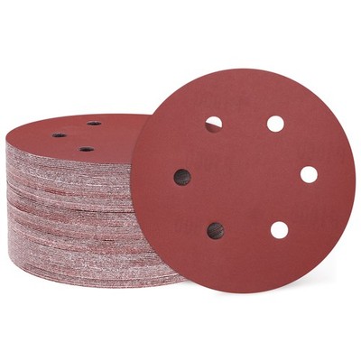 100 Pcs 6 Inch Sanding Disc 6 Hole 1000 Grit Hook and Loop Sandpaper