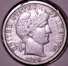 1906-D   BARBER SILVER DIME 10C