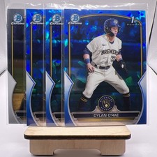 2023 Bowman Chrome 1st Sapphire X3, Chrome 1st X1 Dylan O’Rae 4 Card Lot.