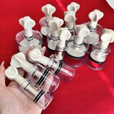 2PCS Vacuum Nipple Sucking Twist Sucker Breast Enhancer Enlarger for Men Women
