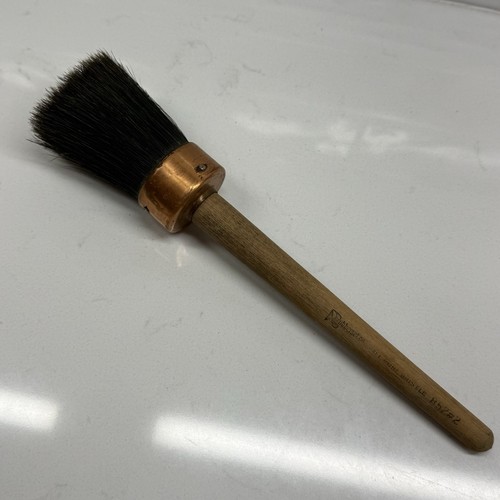Vintage Paint Brush Wooden Handle 2" ROUND Copper Rubberset 852 #2 10.5" Long