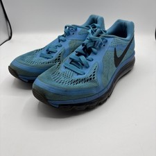 Size 7Y - Nike Air Max 2014 Vivid Blue Good Condition Few Defects