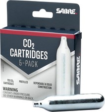SABRE SL-5-CO2-12, 12-Gram CO2 Cartridge, Pack of 5, Fast And Safe Recharging