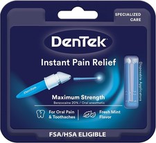 DenTek Instant Oral Pain Relief Maximum Strength Kit for Toothaches  50...