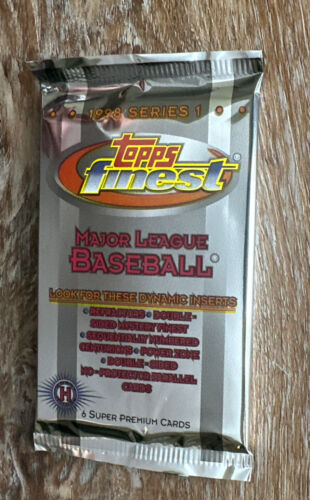 1998 Topps Finest Series One MLB Major League Baseball Cards Unopened Hobby Pack