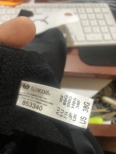 #-47- Neu Wacoal 853340 Kontur-BH mit Bügel Netzoptik Gr. 38 G  - Bild 5 von 5