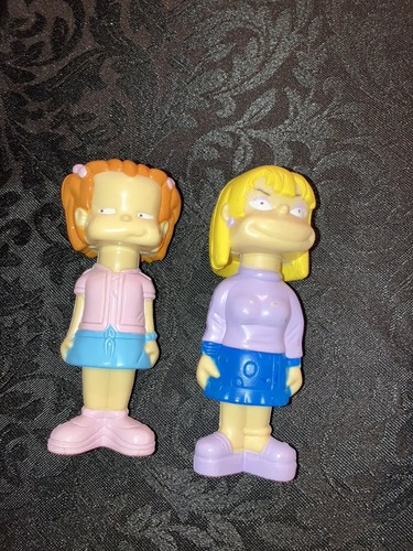 Collectible Set Of 4 retro Nickelodeon Rugrats All Grown Up Plastic Figures 9cm - Picture 2 of 4