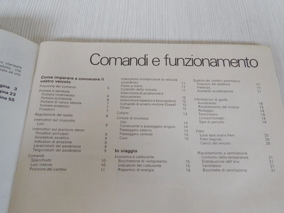 MANUALE USO MANUTENZIONE ORIGINALE 1979 AUSTIN MORRIS SHERPA IN ITALIANO - Immagine 3 di 4