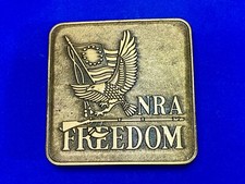 NRA Freedom - National Rifle Association of America Vintage belt buckle