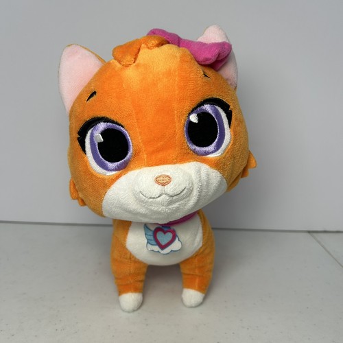 Disney Store Plush T.O.T.S. MIA Orange Kitty Cat Lovey 10" Tots